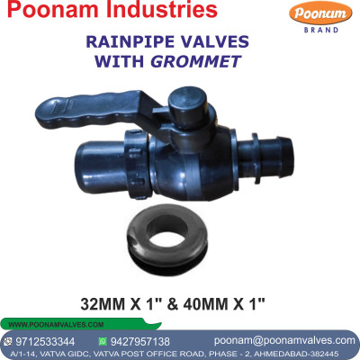 RAINPIPE VALVE WITH GROMMET