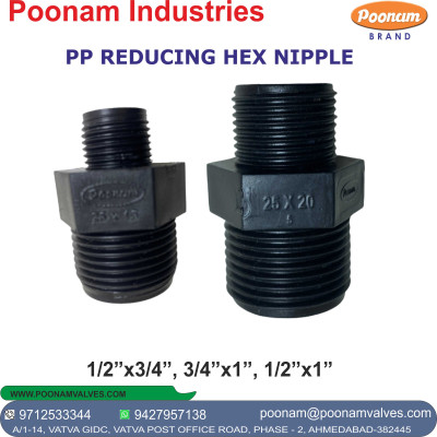 PP REDUCING HEX NIPPLE